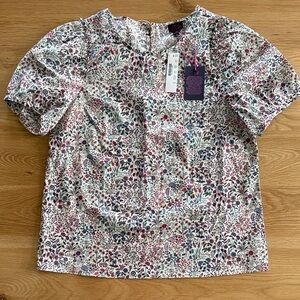 J. Crew Multicolor Floral Blouse